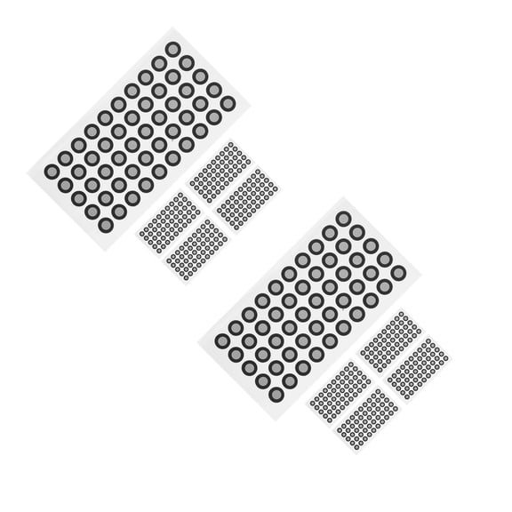 Hemoton 2-Pack 3D Scanning Markers with 5 Sheets and 50 Dots Each, 0.15mm 3D Tracking Reference Points for Precise Positioning