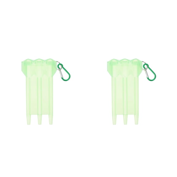 COOPHYA Compact Darts Storage Box: Wear-Resistant, Versatile Container, Green, 2Pcs