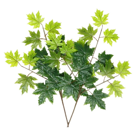 Hemoton 2pcs Artificial Aspen Tree Decorations Autumn Fake Branch Artificial Branches Faux Greenery Stem Fake Leaf Fake Tree Branches Simulated Plants