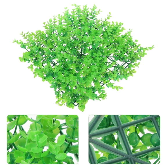 Hemoton 2pcs Artificial Grass Backdrop Lifelike Appearance Artificial Grass Wall Panel Simulated Colored Grass Wall Background Decor Backyard Plants Wall Panel
