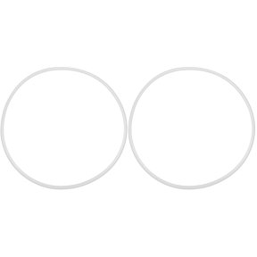 COOPHYA Set of 2 White Rubber Protectors for Bar Stool Bases, Anti- and Scratch Resistant