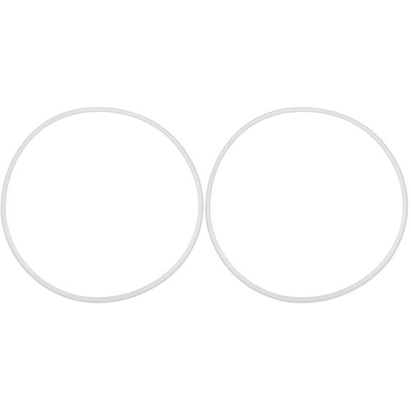 COOPHYA Set of 2 White Rubber Protectors for Bar Stool Bases, Anti- and Scratch Resistant