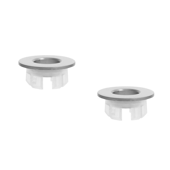 HEMOTON OUNONA 2pcs Bathroom Sink Overflow Cover Round Hole Trim Ring for Sink Tub Drain Cap Basin