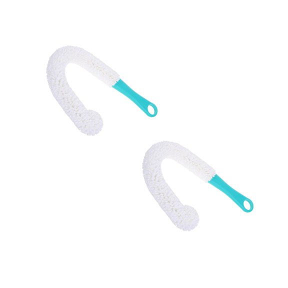 Hemoton 2pcs Bottle Brush Scrub Wine Glass Cleaning Brush Flexible Bottle Brush Decanter Cleaning Brush Long Handle Bottle Cleaner Glassware Cleaner Tool Wine Decanter Brush