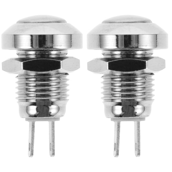 Hemoton 2-Pack Momentary Push Button Auto Reset Start Button for Electronics and Appliances