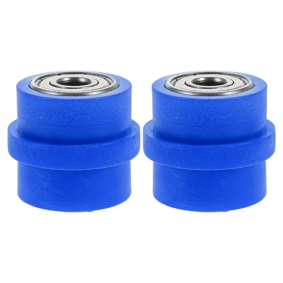 Hemoton 2pcs Chain Roller Pulley Tensioners 8mm Chain Roller Tensioner Chain Roller Pulley Tensioner Wheel Guide Motorcycle Mini Bike