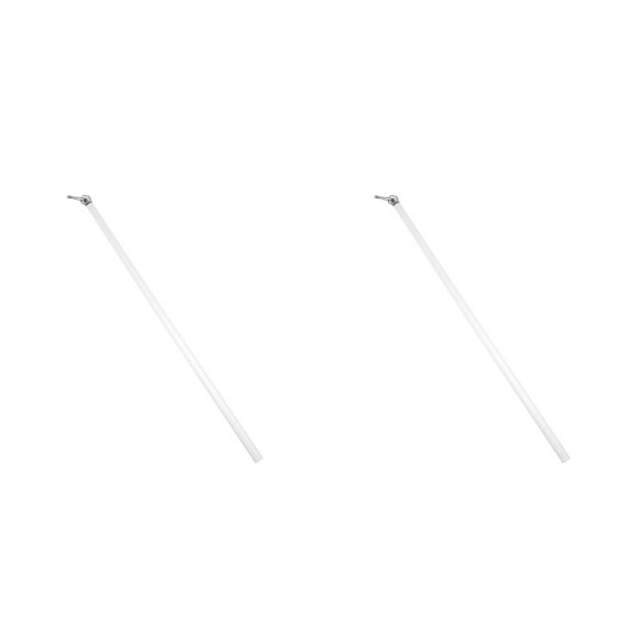 Hemoton 2pcs Clear Acrylic Curtain Pull Rod Modern Curtain Accessory Curtain Tension Rod Corner Curtain Rod Extension Rod For Curtains Acrylic Curtain Rod