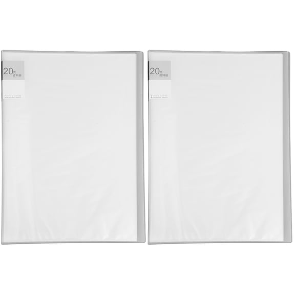 Hemoton 2pcs Convenient Display Folder Receipt Organizer File Fold Expanding File Organizer File Container