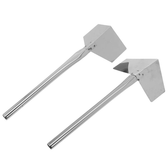 HEMOTON 2pcs Stainless Steel Corner Trowel for Home Silver Versatile Plastering Tool