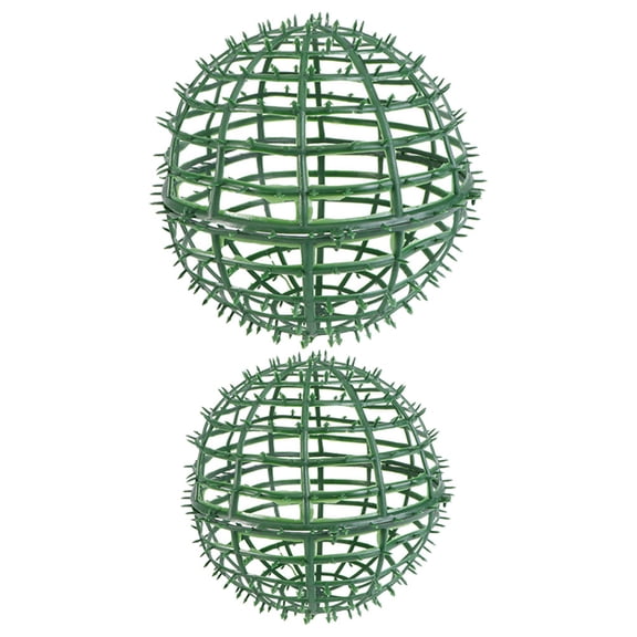 Hemoton 2pcs DIY Topiary Ball Frame Topiary Plants Round Frame Flower Arrangement Shelf