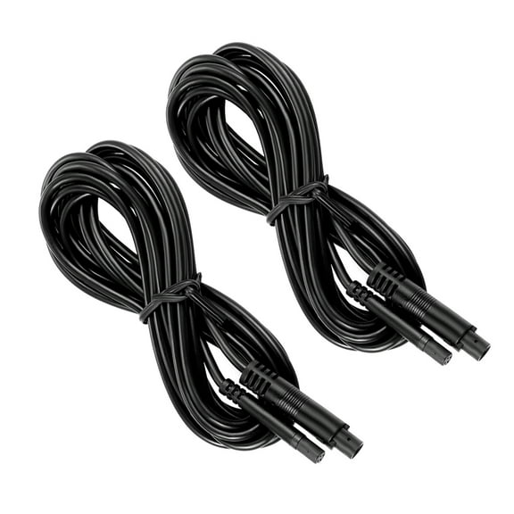 Hemoton 2pcs Dash Cam Extension Cables 4-pin Rear View Camera Extension Cables Car Recorder Extension Cord