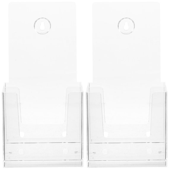 Hemoton 2pcs Desktop File Holder File Paper Display Rack Double-deck Wall Hanging File Rack