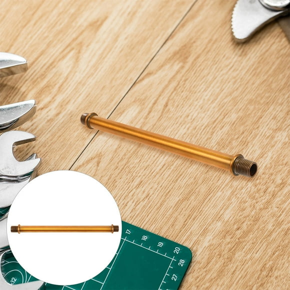 Hemoton 2pcs Double-Ended Threaded Lamp Riser Kit Wall Lamp Connector Parts for M10 Lamps Table Lamp Rod Easy to Install and Remove
