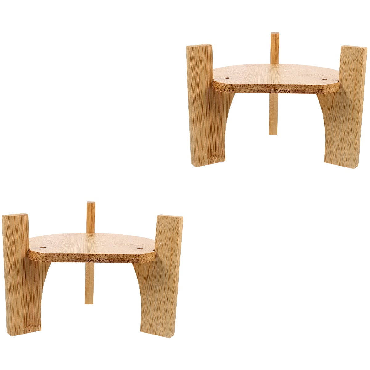 Ffe Floor Stand Hemoton 2pcs Drink Dispenser Holder Wood Dispenser Stand Planter Holder ...