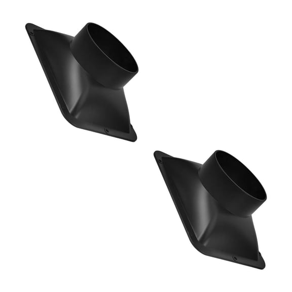 Hemoton 2pcs Duct Reducer Air Ventilation Systems Fitting Duct Transition Fitting Vent Adapter DIY Range Hood Ventilation Interface Square Bottom Duct Connector