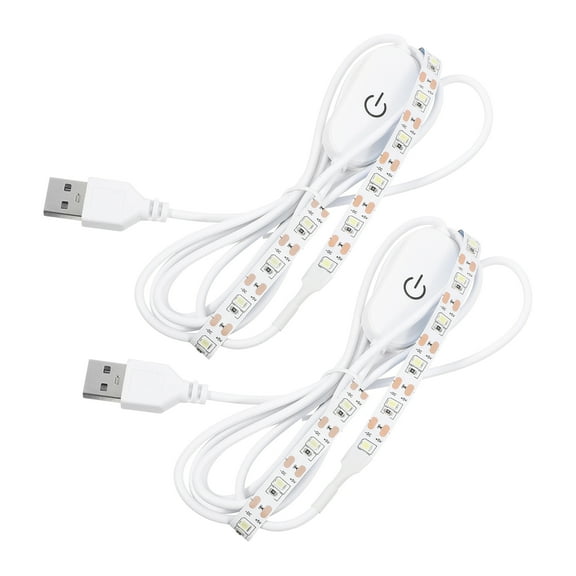 Hemoton 2pcs Eco-friendly LED Strip USB Powered Lighting Tool Practical Sticky Light Strip for Sewing Machine