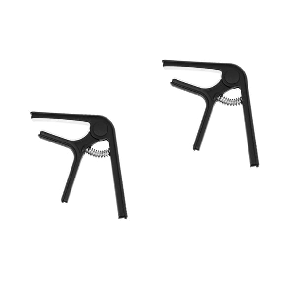 Hemoton 2pcs Electric Guitar Capo, Trigger Capo for Ukulele Classical Acoustic Guitars Banjo Mandolin
