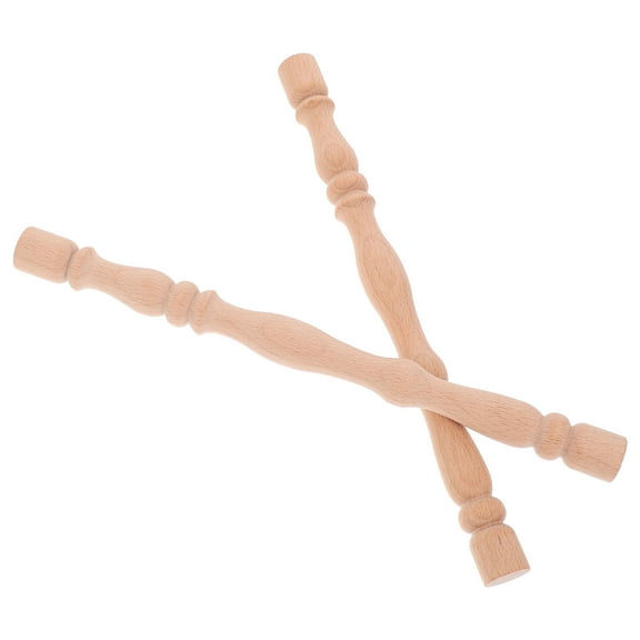 Hemoton 2pcs Elegant Wooden Roman Column Corridor Pillars Solid Wood Spindles For Home Decor Furniture Crafts And Diy Projects Diy Projects Interior
