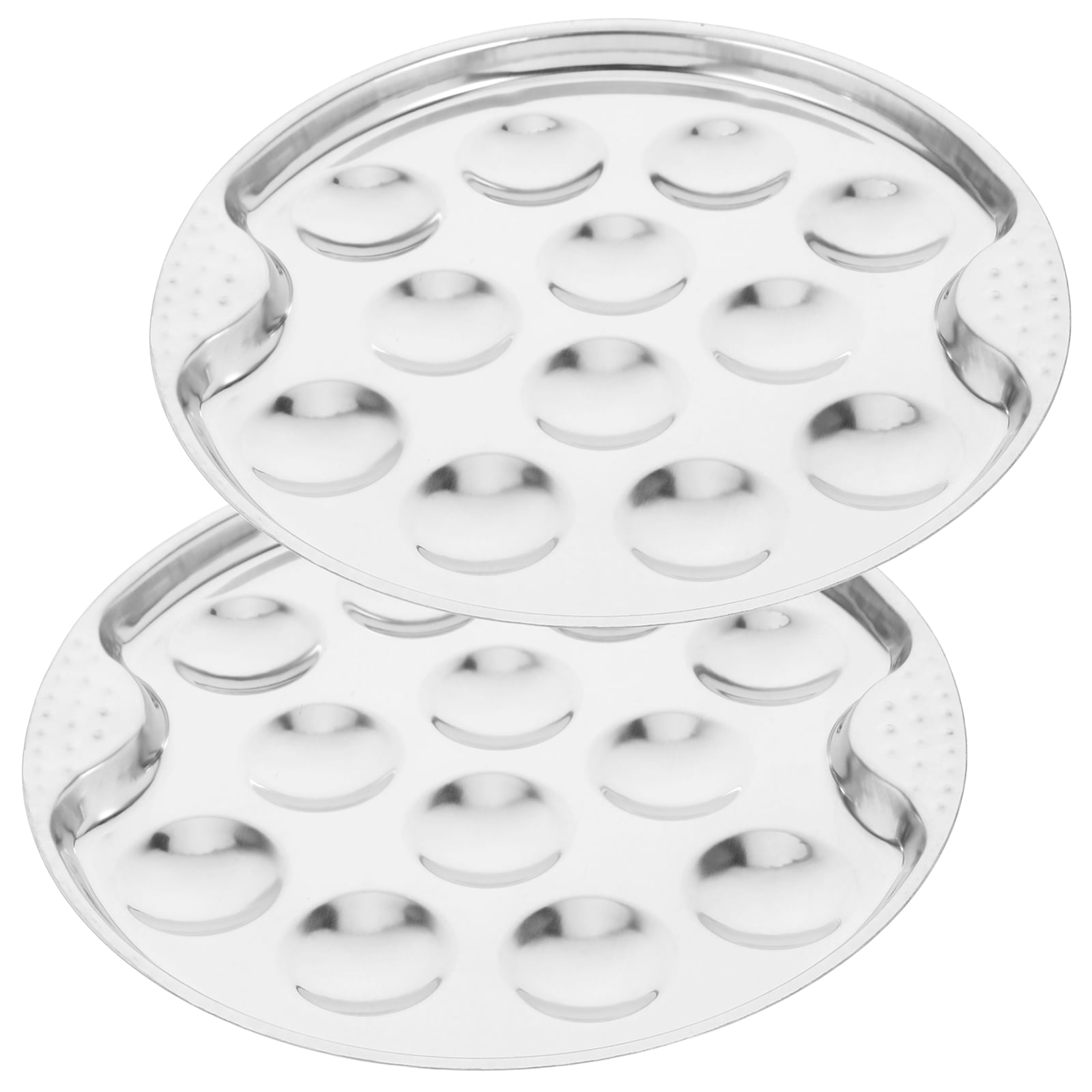 Assiette à escargots inox 12 emplacements 20 cm - BELLYNCK ET FILS