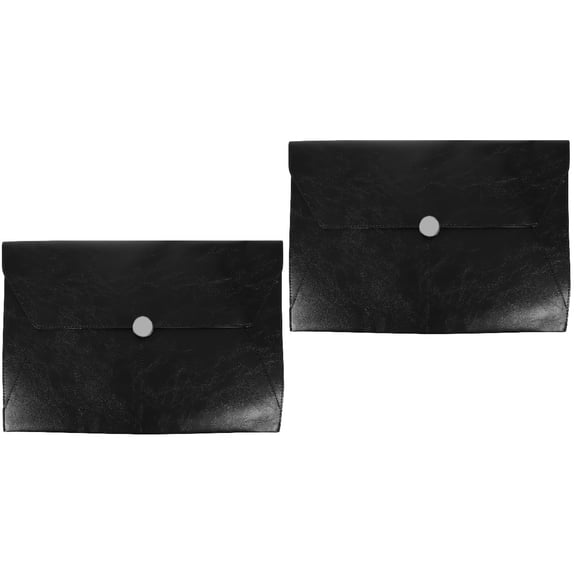Hemoton 2-Pack Reusable Document Organizer Pouches Portable File Storage Bags for Office, Home, and School Use