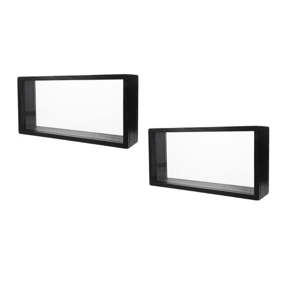 Hemoton 2pcs Floating Display Case Small Shadow Frame Acrylic Frame for Pressed Flowers DIY Specimen Display Box for Kids Artwork Home Decor and Butterfly Collection
