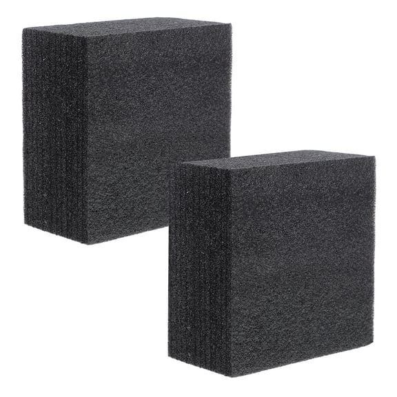 HEMOTON Black Foam Building Blocks for DIY Floral Arrangements Lightweight EPE for Home Decor Wedding Displays 2pcs