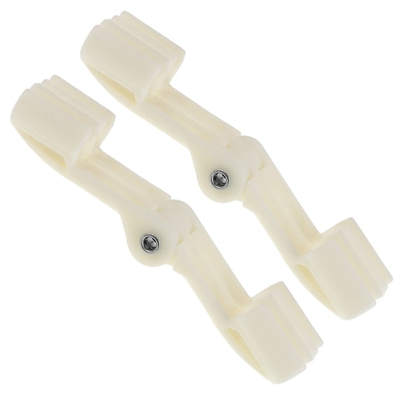 Hemoton 2-Pack Foldable Bed Net Clips, Plastic Retainers for Bed Canopy, Easy-to-Use Small Clamps, Windproof Secure Fasteners