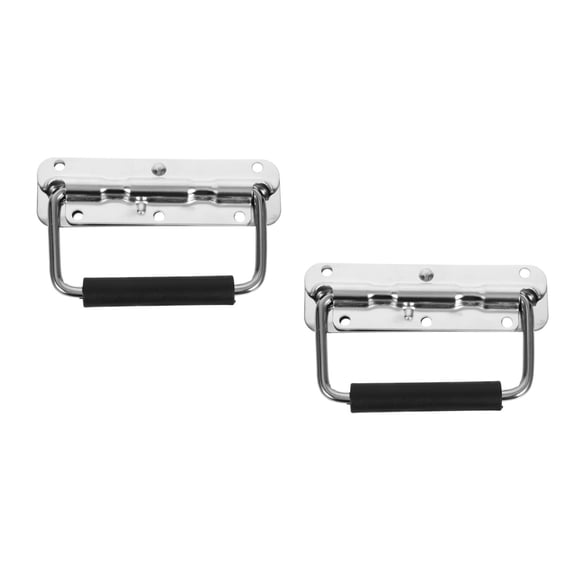 Hytrove   Durable 304 Stainless Steel Folding Tool Cabinet Handle for Home 2Pcs