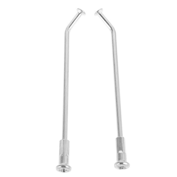 HEMOTON Durable Steel Motorcycle Wheel Spokes for Enhanced Stability Precision Craftsmanship Easy Replacement Silver 2pcs
