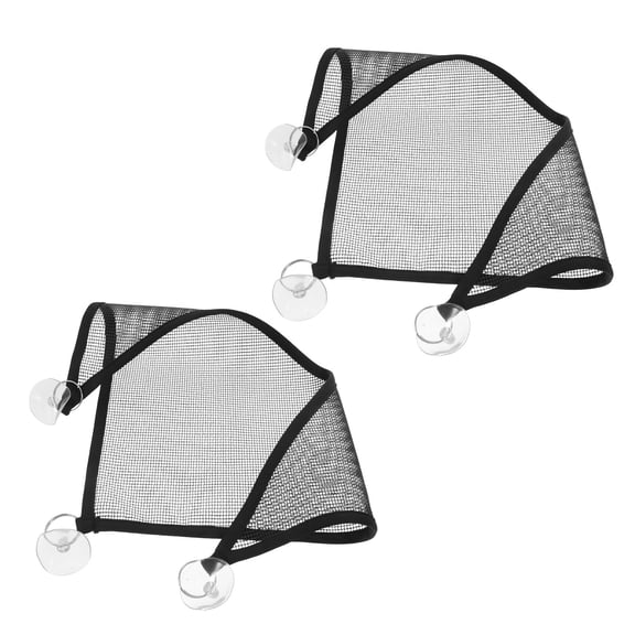Hemoton 2-Pack Triangular Hammocks Breathable Mesh Reptile Beds for Lizards, Leopard Geckos, Chameleons, and Snakes