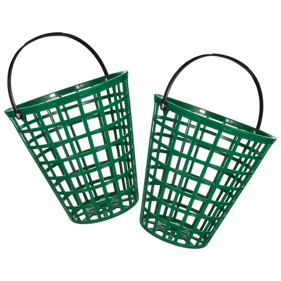 Hytrove Golf Ball Storage Basket Green 2Pcs 9.8X9.8X5.5In
