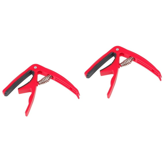 Hemoton 2pcs Guitar Clamp Acoustic Capo Guitar Accessory Guitar Capo for Acoustic And Electric Guitar