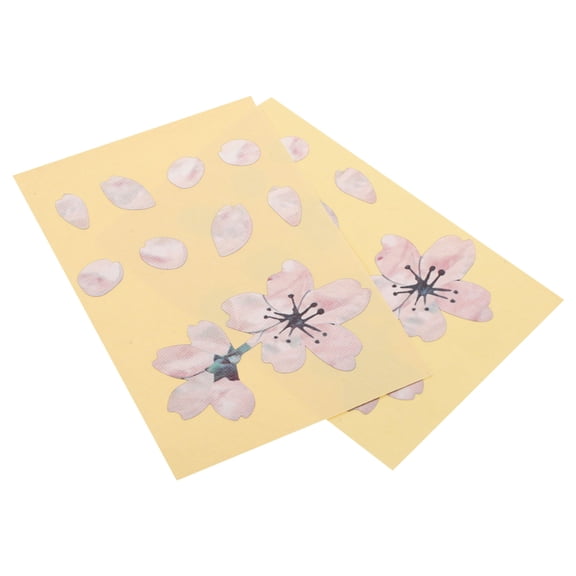 YOSADIER 2Pcs Decorative Pink Guitar Fretboard Sticker Unique Floral Design for Guitar Decor