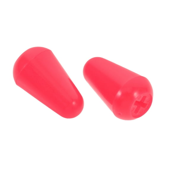 Hemoton 2pcs  Guitar Switch Tip Replacement Toggle Tip Electric Guitar Cap Knobs