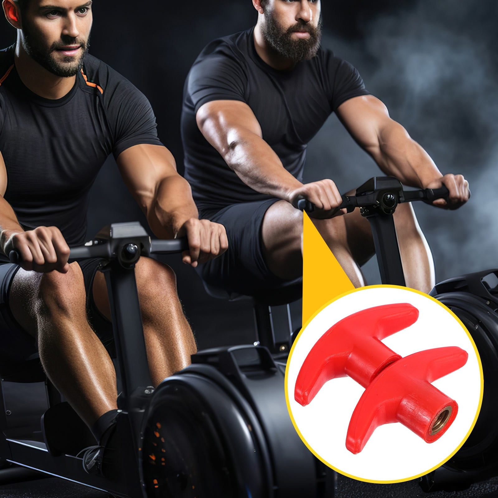 Hemoton 2pcs Gym Rotating Handle M8 M10 Exercise Handles For Home Gym ...