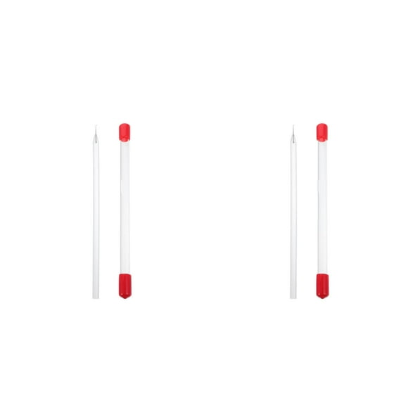 Hemoton 2pcs Hair Extensions Pulling Needle Barber Wig Threading Sectioning Crochet Tool