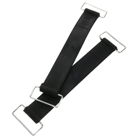 Hemoton 2pcs Heavy Duty Battery Tie Down Straps Reusable Nonslip Rubber Cinch Straps Adjustable Fastening Cords for Boats Cars and Motorcycles