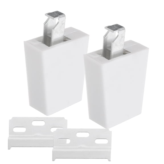 HEMOTON 2pcs Heavy Duty Hidden Fastener Concealed Hinges for Kitchen Cabinet Doors Ideal for Frameless Cabinets Door Hinges