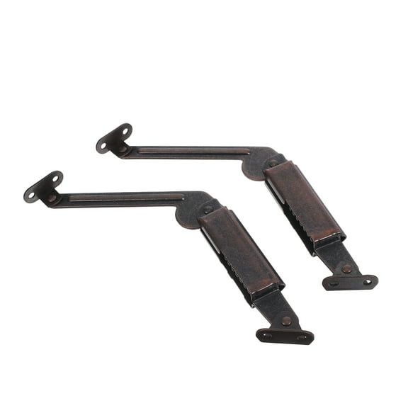 HEMOTON 2pcs Cabinet Door Hinges Reliable Lid Support Safety Hinges Installation Support for Hanging Cabinets Wooden Box Hinges