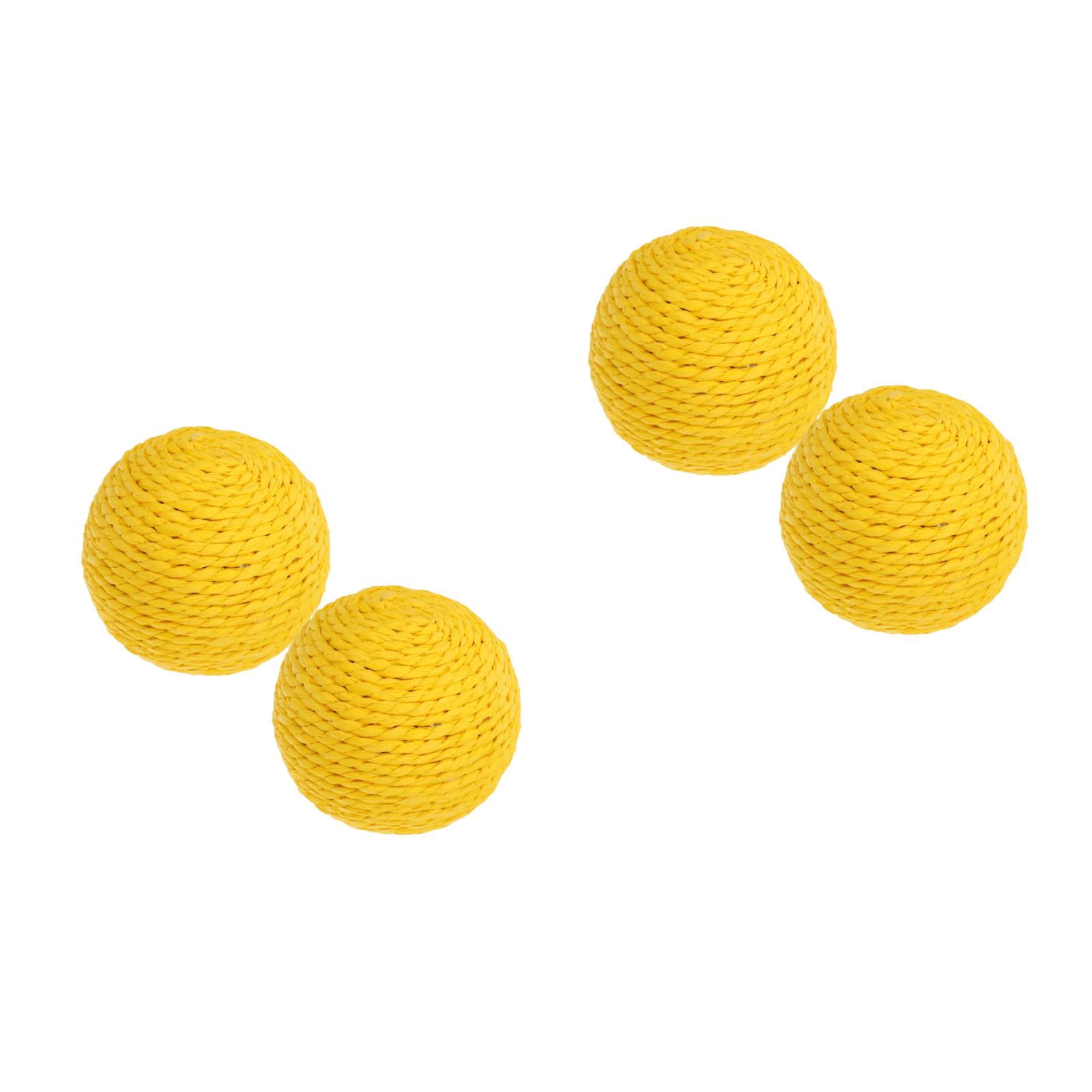 Hemoton 2pcs Interactive Cat Toy Large Sisal Rope Ball for Chewing and ...