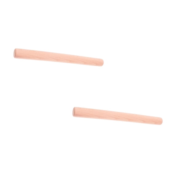 Hemoton 2pcs Kitchen Dough Roller Pie Rolling Pin Noodles Rolling Pin Dough Rolling Pin Kitchen Rolling Stick Nonstick Rolling Pin Pizza Rolling Pin Noodle Making Tool