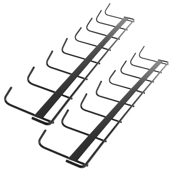 ORDDIART utensil hanger Kitchen Utensils Rack Black 2Pcs