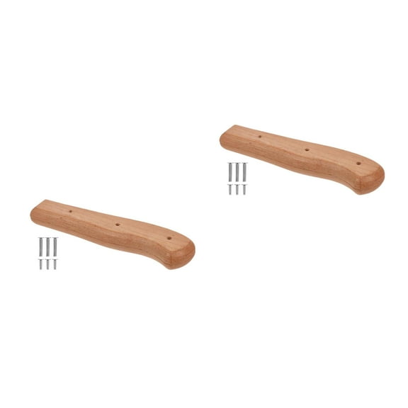 Hemoton 2pcs Knife Handle Wooden Handle Replacement Kitchen Knife Handle DIY Knife Handle Kit Non-Slip Grip Chef Knife Wood Handle for Knife Making