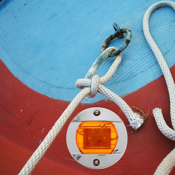 Hemoton 2pcs Led Trailer Running Light Round Truck Side Light High Visibility Tail Lights Truck Warning Lights Ideal For Vehicle Boat Utility Trailer