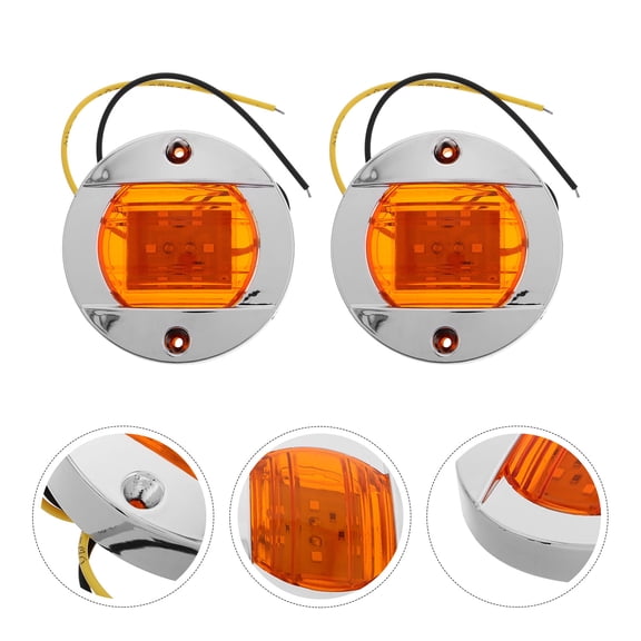 HEMOTON Roof Lights for Car Use High Brightness LED Durable Plastic Multi Functional Design 2 Pieces