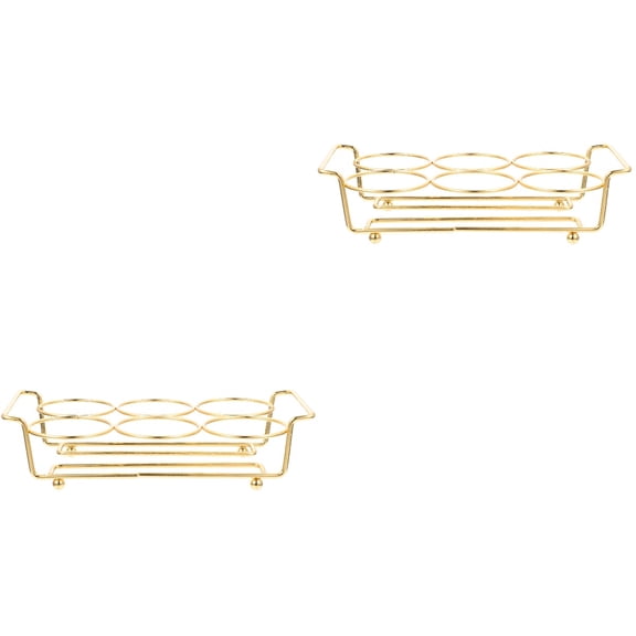 ORDDIART Premium Metal Bar Rack for Wine and Shot Glasses Storage 2Pcs
