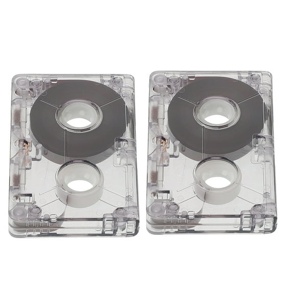 Hemoton 2pcs Mini Blank Cassette Tapes 60 Minute Voice Recording Cassette Tapes Interview Machines Clear Audio Cassette For Music And Speech