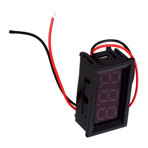 Hemoton 2pcs Mini LED Digital Voltage Meter 3 Digital Wide Voltage Range High Precision Voltage Meter for Circuit Board Testing Device Calibration