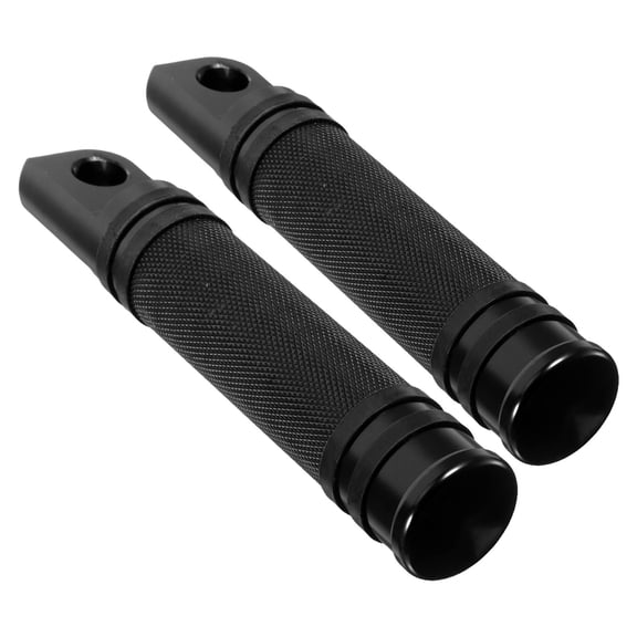 Hemoton 2pcs Motorcycle Foot Pedals Aluminum Foot Pegs With Knurled Design Anti-Skid Foot Rest Compatible For Harley For Motorbike Modification Front And Rear Foot Pegs