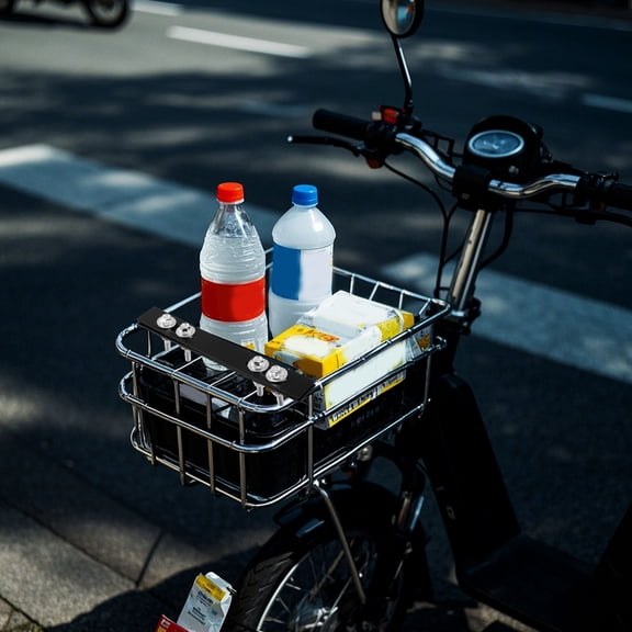 Hemoton 2pcs Motorcycle Rear Top Case Mount For Electric Bike Convenient Food Delivery Rack Replaceable Tail Box Mount Plate For Increasing Storage Space